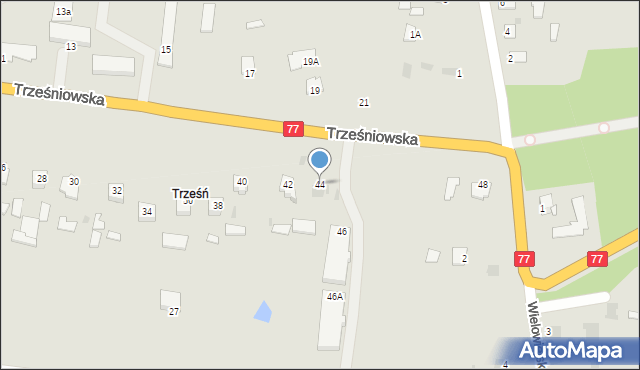 Sandomierz, Trześniowska, 44, mapa Sandomierza