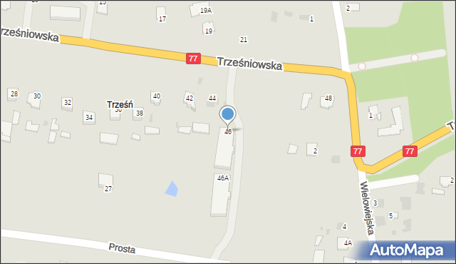 Sandomierz, Trześniowska, 46, mapa Sandomierza