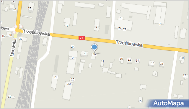 Sandomierz, Trześniowska, 4A, mapa Sandomierza