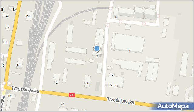 Sandomierz, Trześniowska, 5, mapa Sandomierza