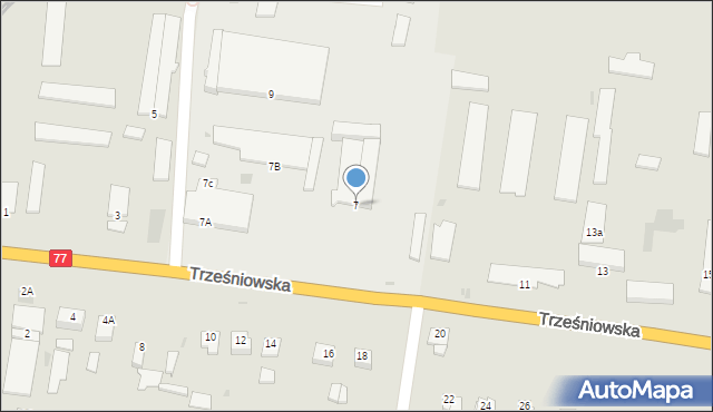 Sandomierz, Trześniowska, 7, mapa Sandomierza