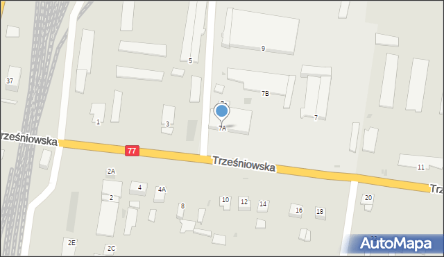 Sandomierz, Trześniowska, 7A, mapa Sandomierza
