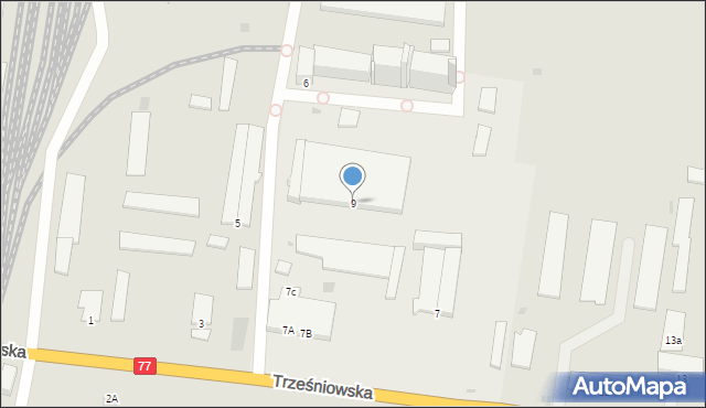 Sandomierz, Trześniowska, 9, mapa Sandomierza