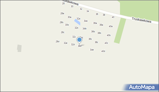 Sapowice, Truskawkowa, 34d, mapa Sapowice