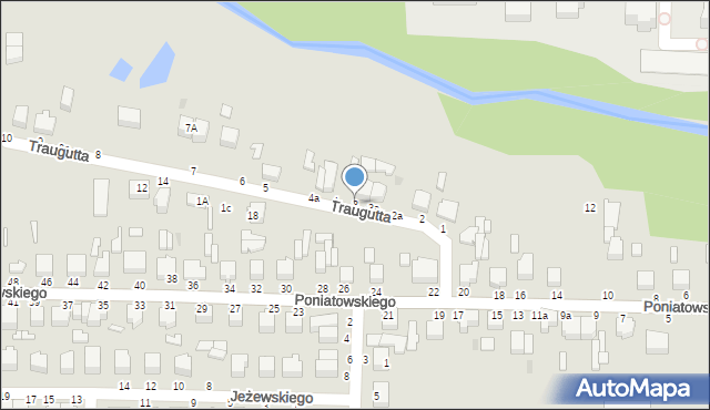 Skierniewice, Traugutta Romualda, gen., 3, mapa Skierniewic