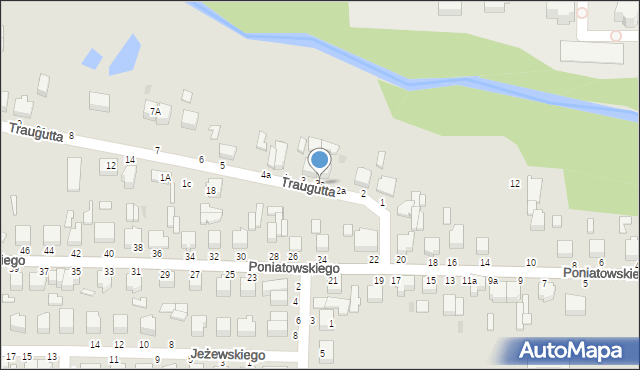 Skierniewice, Traugutta Romualda, gen., 3a, mapa Skierniewic