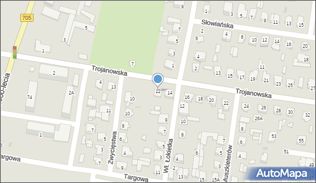 Sochaczew, Trojanowska, 12, mapa Sochaczew