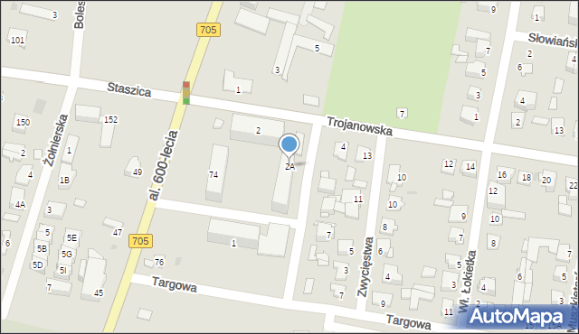Sochaczew, Trojanowska, 2A, mapa Sochaczew