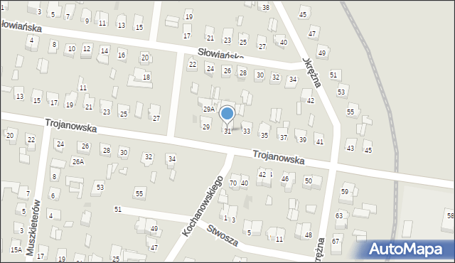 Sochaczew, Trojanowska, 31, mapa Sochaczew
