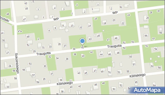 Sokolniki-Las, Traugutta Romualda, gen., 41, mapa Sokolniki-Las