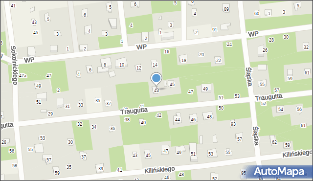 Sokolniki-Las, Traugutta Romualda, gen., 43, mapa Sokolniki-Las