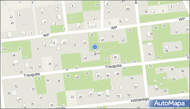 Sokolniki-Las, Traugutta Romualda, gen., 45, mapa Sokolniki-Las