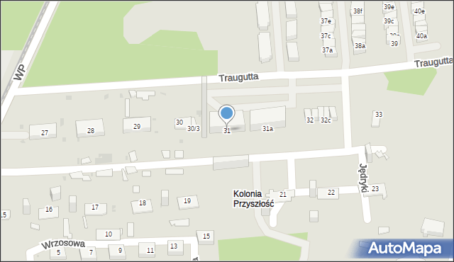 Sosnowiec, Traugutta Romualda, gen., 31, mapa Sosnowca