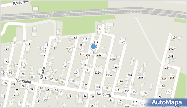 Sosnowiec, Traugutta Romualda, gen., 116, mapa Sosnowca