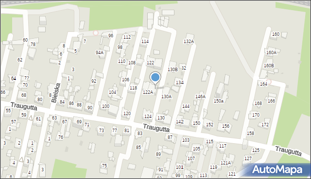 Sosnowiec, Traugutta Romualda, gen., 126, mapa Sosnowca