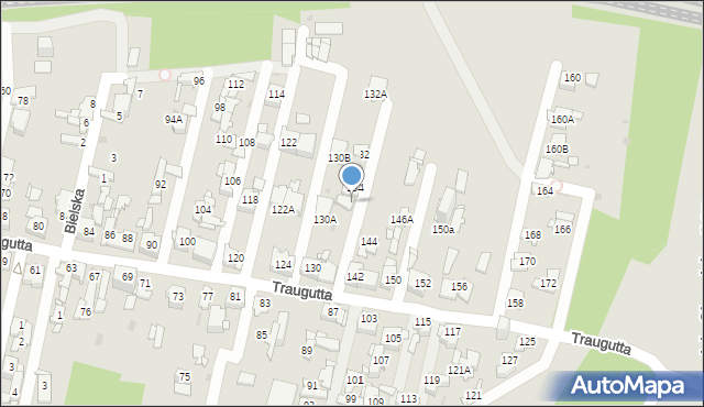 Sosnowiec, Traugutta Romualda, gen., 136, mapa Sosnowca