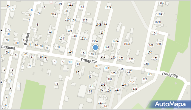 Sosnowiec, Traugutta Romualda, gen., 138, mapa Sosnowca