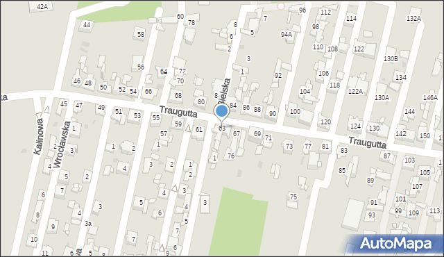 Sosnowiec, Traugutta Romualda, gen., 63, mapa Sosnowca