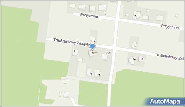 Sowlany, Truskawkowy Zakątek, 8, mapa Sowlany