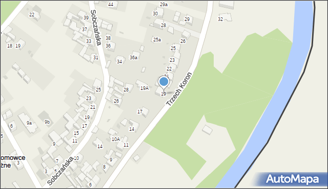 Sromowce Niżne, Trzech Koron, 19, mapa Sromowce Niżne