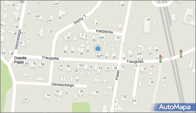 Stalowa Wola, Traugutta Romualda, gen., 24, mapa Stalowa Wola