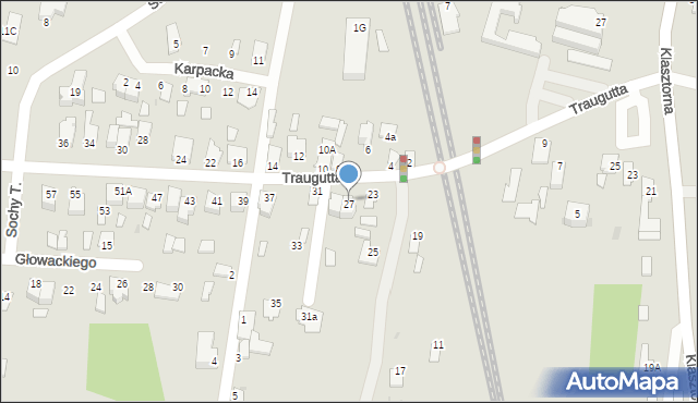 Stalowa Wola, Traugutta Romualda, gen., 27, mapa Stalowa Wola