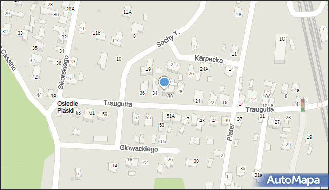 Stalowa Wola, Traugutta Romualda, gen., 32, mapa Stalowa Wola