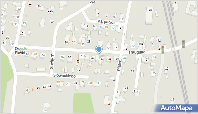 Stalowa Wola, Traugutta Romualda, gen., 45, mapa Stalowa Wola