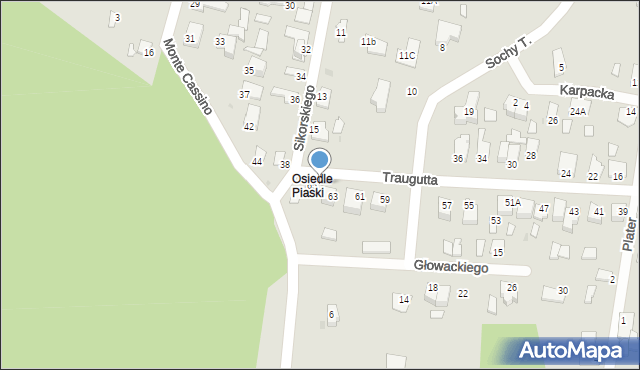 Stalowa Wola, Traugutta Romualda, gen., 75, mapa Stalowa Wola