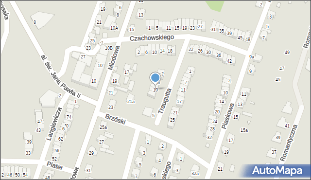 Starachowice, Traugutta Romualda, gen., 10, mapa Starachowic