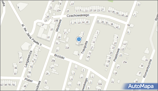 Starachowice, Traugutta Romualda, gen., 14, mapa Starachowic