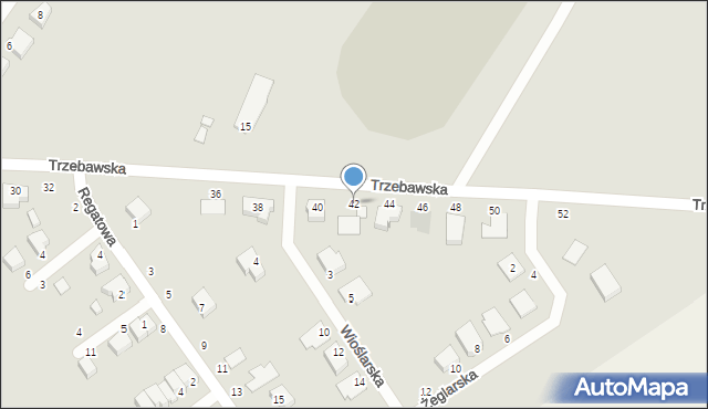 Stęszew, Trzebawska, 42, mapa Stęszew