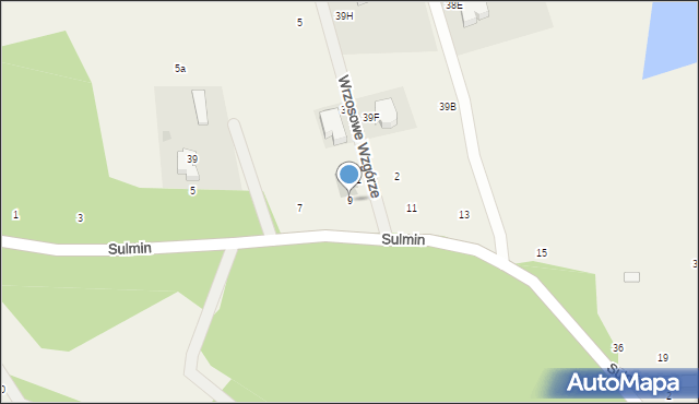 Sulmin, Trakt Gdański, 9, mapa Sulmin