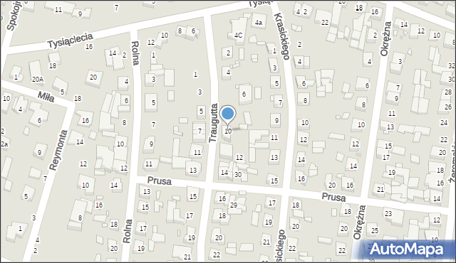 Swarzędz, Traugutta Romualda, gen., 10, mapa Swarzędz