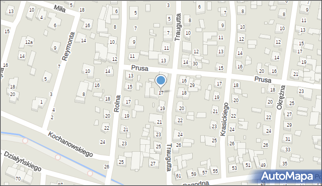 Swarzędz, Traugutta Romualda, gen., 17, mapa Swarzędz