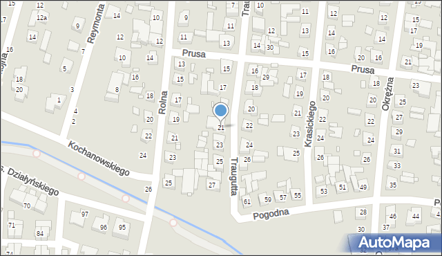 Swarzędz, Traugutta Romualda, gen., 21, mapa Swarzędz