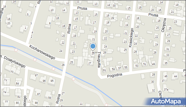 Swarzędz, Traugutta Romualda, gen., 25, mapa Swarzędz