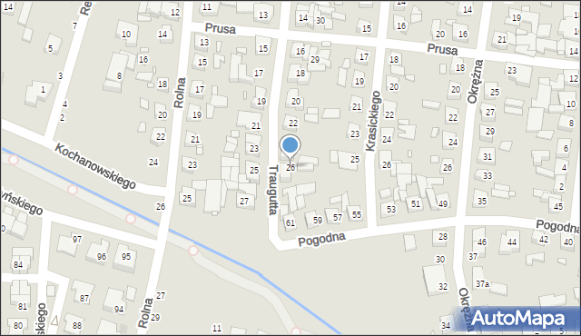 Swarzędz, Traugutta Romualda, gen., 26, mapa Swarzędz