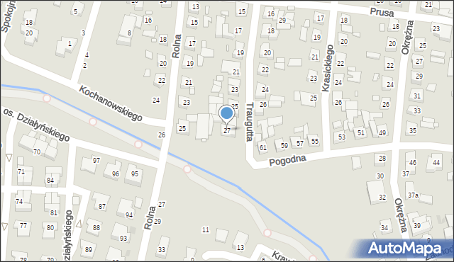 Swarzędz, Traugutta Romualda, gen., 27, mapa Swarzędz