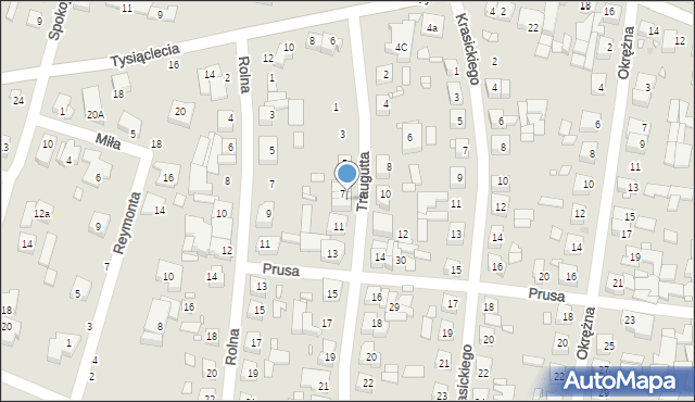 Swarzędz, Traugutta Romualda, gen., 9, mapa Swarzędz