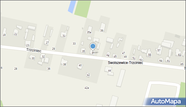 Swolszewice Małe, Trzciniec, 37, mapa Swolszewice Małe