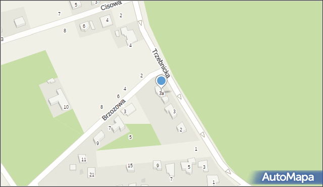 Szczodre, Trzebnicka, 3a, mapa Szczodre