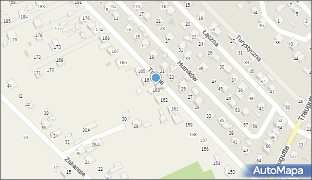 Szewna, Trawna, 163, mapa Szewna