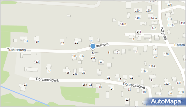 Tarnów, Traktorowa, 8a, mapa Tarnów