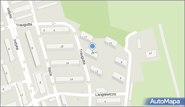 Tarnów, Traugutta Romualda, gen., 15, mapa Tarnów