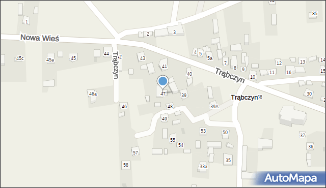 Trąbczyn, Trąbczyn, 47, mapa Trąbczyn