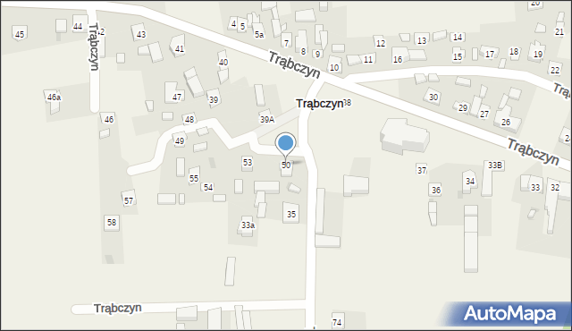 Trąbczyn, Trąbczyn, 50, mapa Trąbczyn