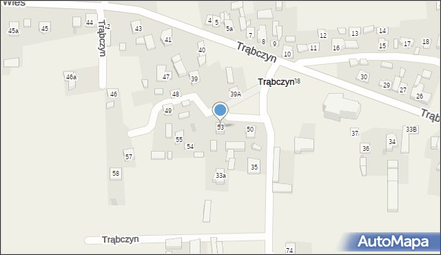 Trąbczyn, Trąbczyn, 53, mapa Trąbczyn