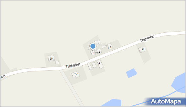 Trąbinek, Trąbinek, 1, mapa Trąbinek