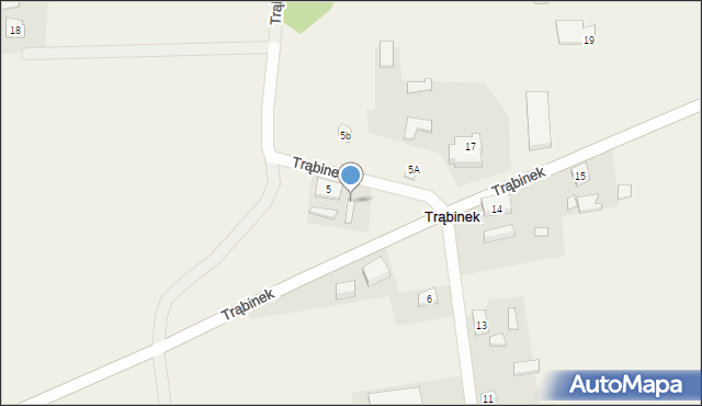 Trąbinek, Trąbinek, 5A, mapa Trąbinek